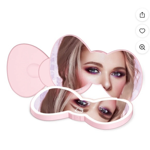 Hello Kitty LED Bow Compact Mirror - Picture 3 of 3